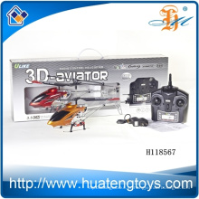 Grande tamanho helicóptero de controle de rádio 3D aviador metal 3,5 canais rc helicóptero com giroscópio